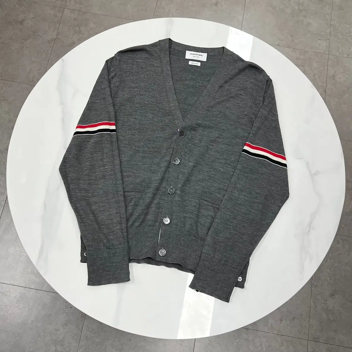 AB2 / 톰브라운 암밴드 울 가디건 3size