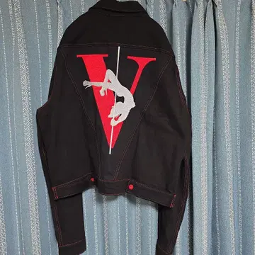 Vlone 스트리퍼 데님 재킷