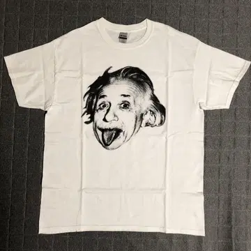 A. EINSTEIN 티셔츠 위인 인물 사진 사진 혀 아인슈타인