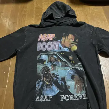 A$AP ROCKY 후드 부착 후드티 M
