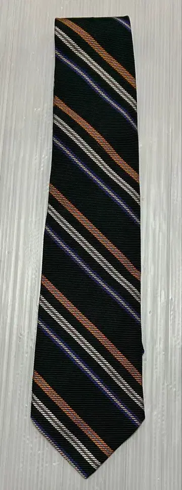 새상품급 Hill&Drake 실크 스트라이프 타이