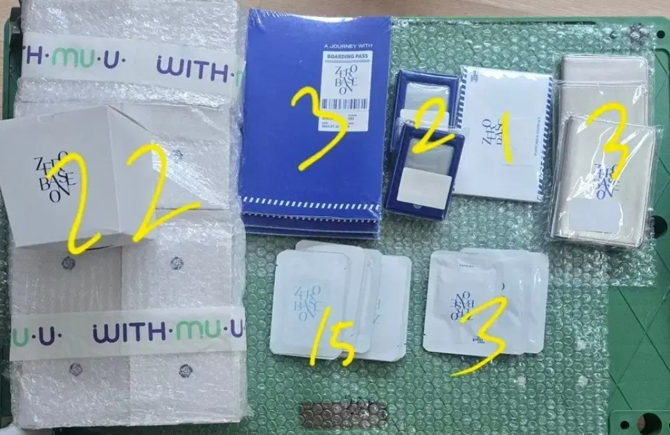제로베이스원 zb1 md 굿즈 포카 뱃지 여권 포토북 팝업스토어