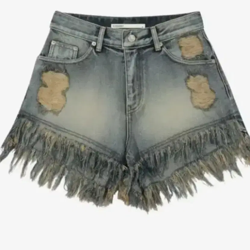 【BOHEMIAN SEOUL】DESTROYED GRAY DENIM SHORTS BOHEMIAN SEOUL] DESTROYED GRAY DENIM SHORTS 正規品 韓国