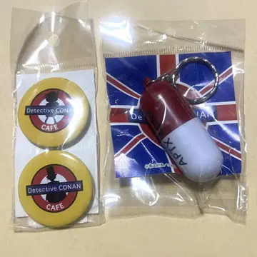 코난 카페 타워 레코드 카페 캔뱃지, APTX4869 키링