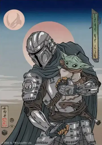 STAR WARS 만다로리안 우키요에 비주얼 포스터 2종 세트