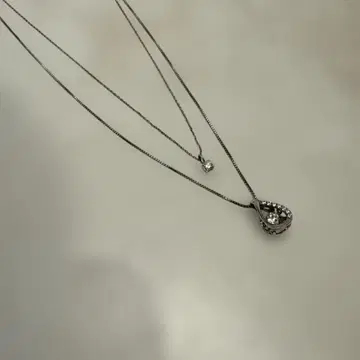 실버 2줄 목걸이 silver925