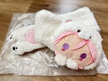 앙스타 화이트 곰 머플러 오우카와 코하쿠