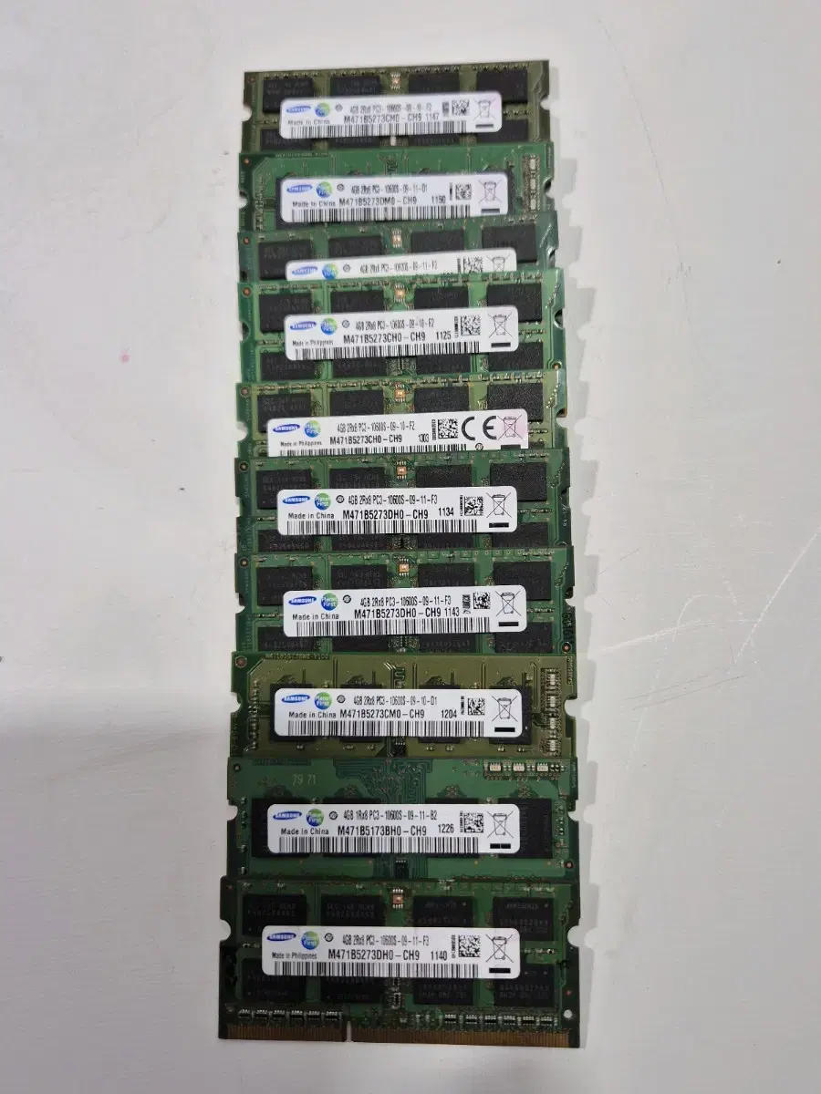 Laptop (SODIMM) Samsung 4GB DDR3 RAM Standard Power .Low Power