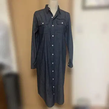 wtw 데님 긴팔 롱 셔츠 원피스 [새상품]