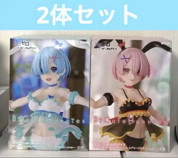 리제로 Bicute Bunnies 피규어 라무 렘 피규어
