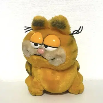 가필드 앉은 봉제 인형 오렌지 약 17cm