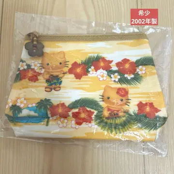 레어 헬로키티 키티 알로하 일광화상 키티 하와이 하이비스커스 파우치