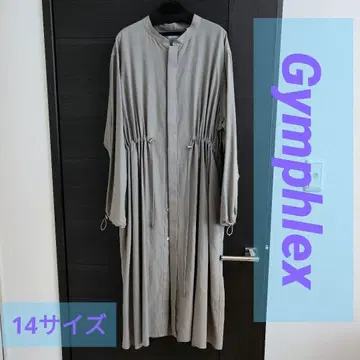짐플렉스 셔츠 코트 카키색 14 사이즈 셔츠 원피스 린넨 혼방
