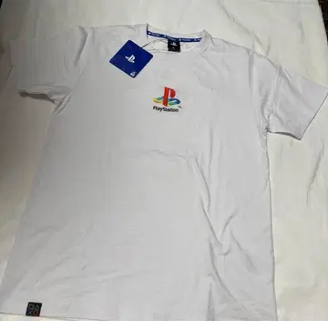 레어 플레이스테이션 자수 로고 티셔츠 기업 화이트 M