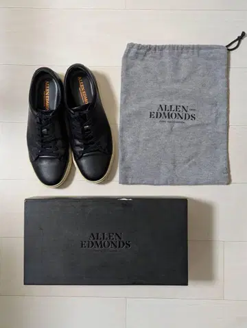 ALLEN EDMONDS 천연 가죽 스니커즈 25.5cm