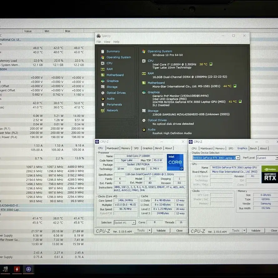MSI GF66 3060, i7-11800H 게이밍노트북