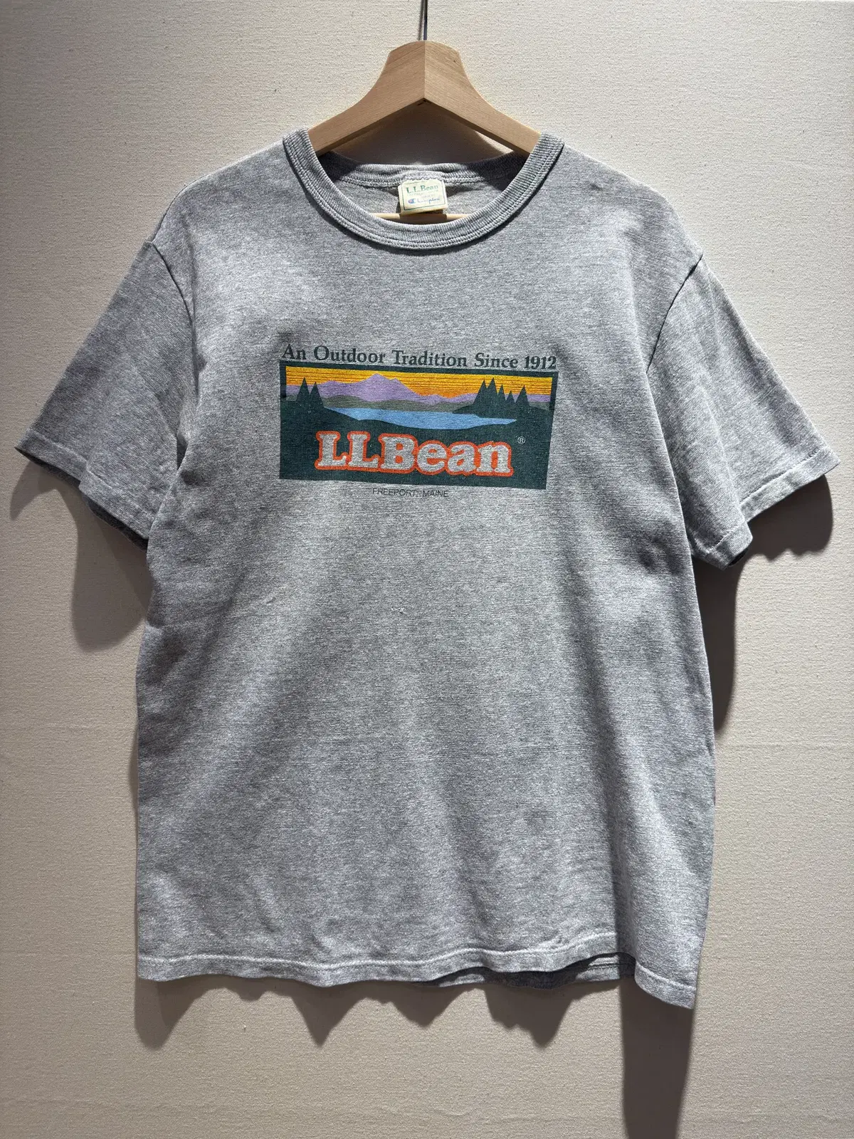 [MADE IN USA] 초레어 엘엘빈 X 챔피온 프린팅 티셔츠