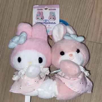 산리오 요시토쿠 레트로 봉제 인형 컬렉션 마스코트 홀더 마이멜로디