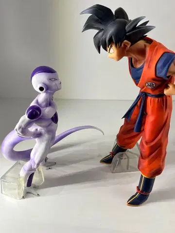 드래곤볼 제일복권 피규어 손오공 프리저 피규어 세트 리페인트