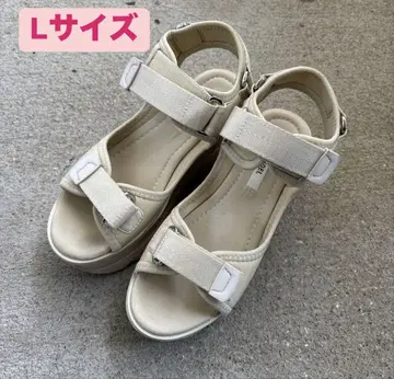 스나이델 스니커즈 밑창 샌들 L 사이즈 아이보리