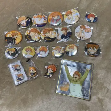 하이큐!! 카라스노 고교 히나타 쇼요 캔뱃지 묶음 판매