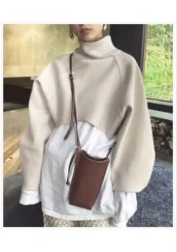 ameri 아메리 라운드니스 숏 니트