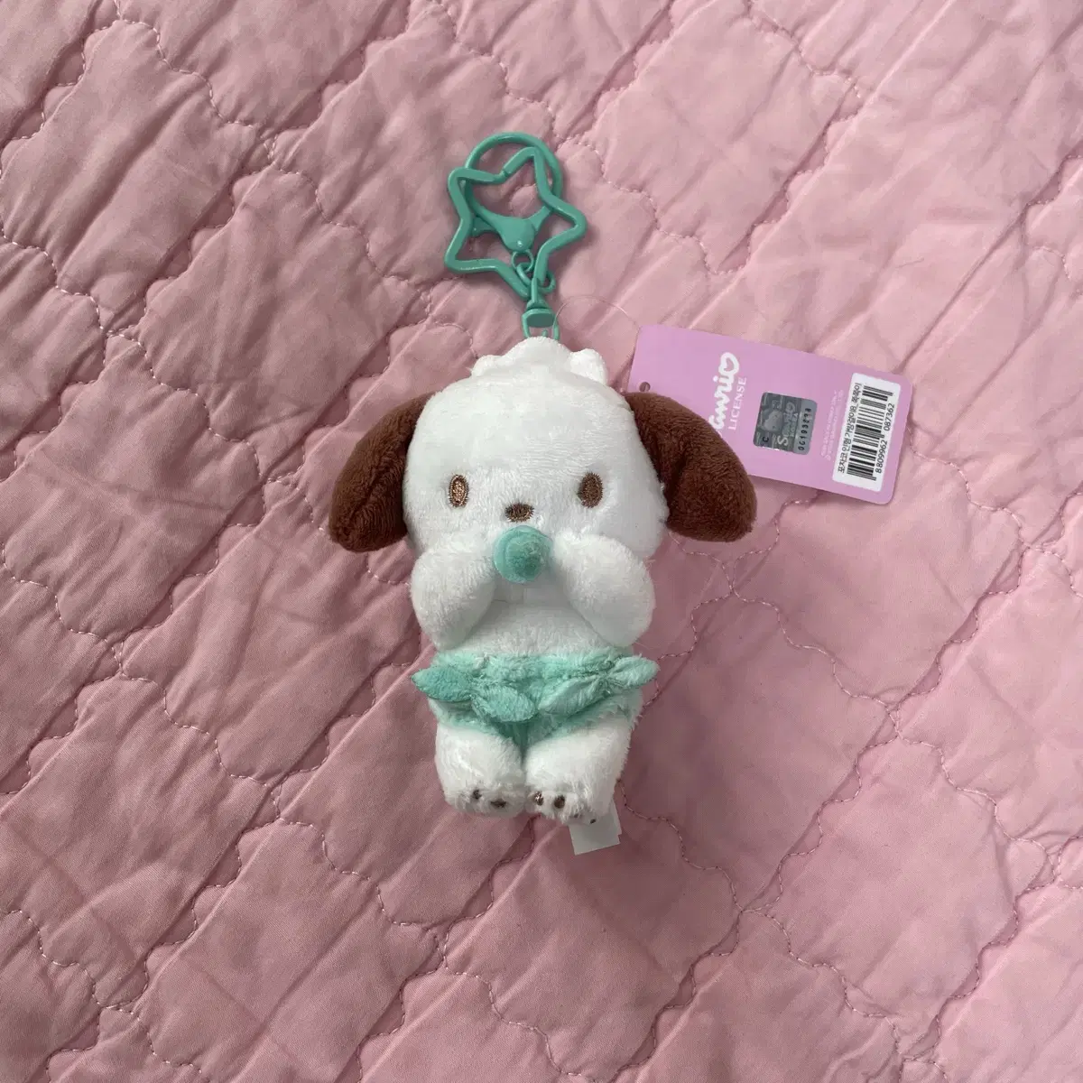 산리오 포차코 쪽쪽이 베이비 인형 키링