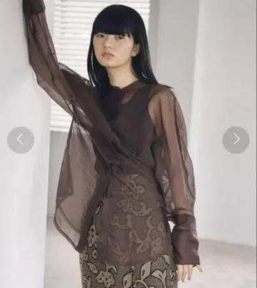 완판템! 인기 todayful 스탠드 카라 시어 셔츠