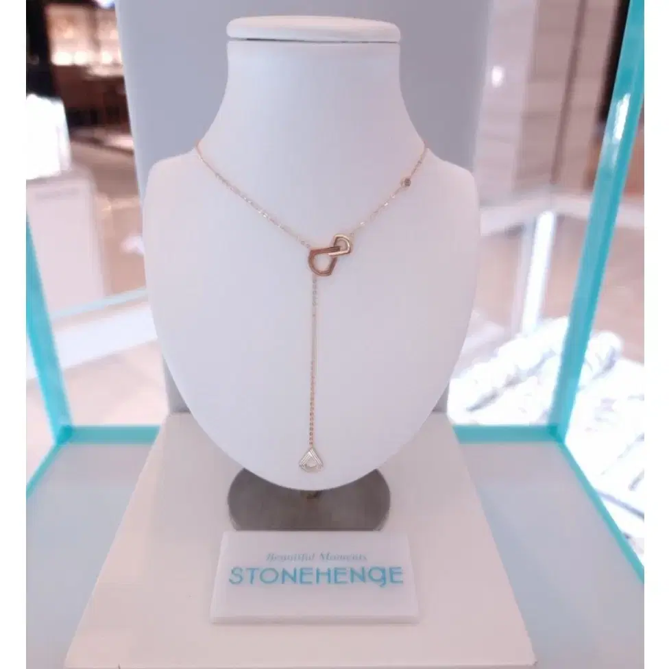 ◆STONEHENgE◆ 14K necklace STONEHENGE | 스톤헨지 Stonehenge Lucky U Necklace 14k Rose