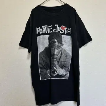 포에틱 저스티스 투 팩 2 팩 2PAC 반팔 티셔츠 M