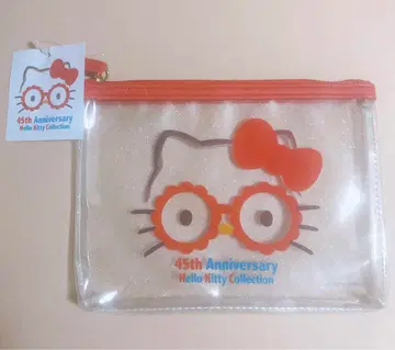 헬로키티 45주년 기념 파우치 레어 미사용 새상품
