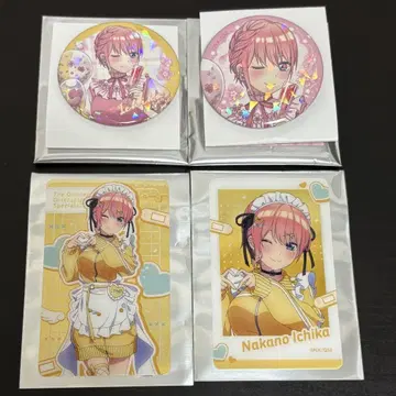나카노 이치카 5등분의 신부 벚꽃 애프터눈 티 캔뱃지 클리어 카드