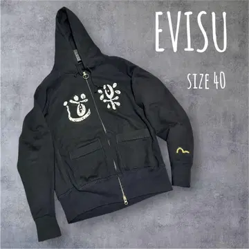 에비수 EVISU 도라쿠 맨투맨 집업 후드티 40 새상품급