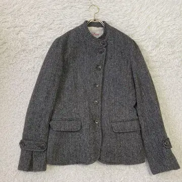 TSUNODA Harris Tweed 자켓 차콜 36