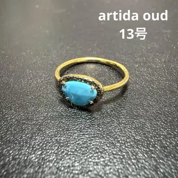 artidaoud 아르티다우드 터콰이즈 파베 다이아몬드 반지
