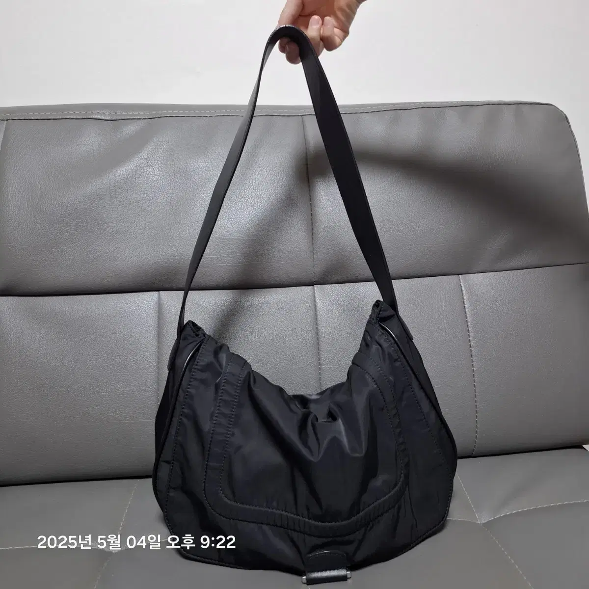 MATIN KIM | 마뗑킴 Matin Kim Big Buckle Shoulder Bag (Canvas