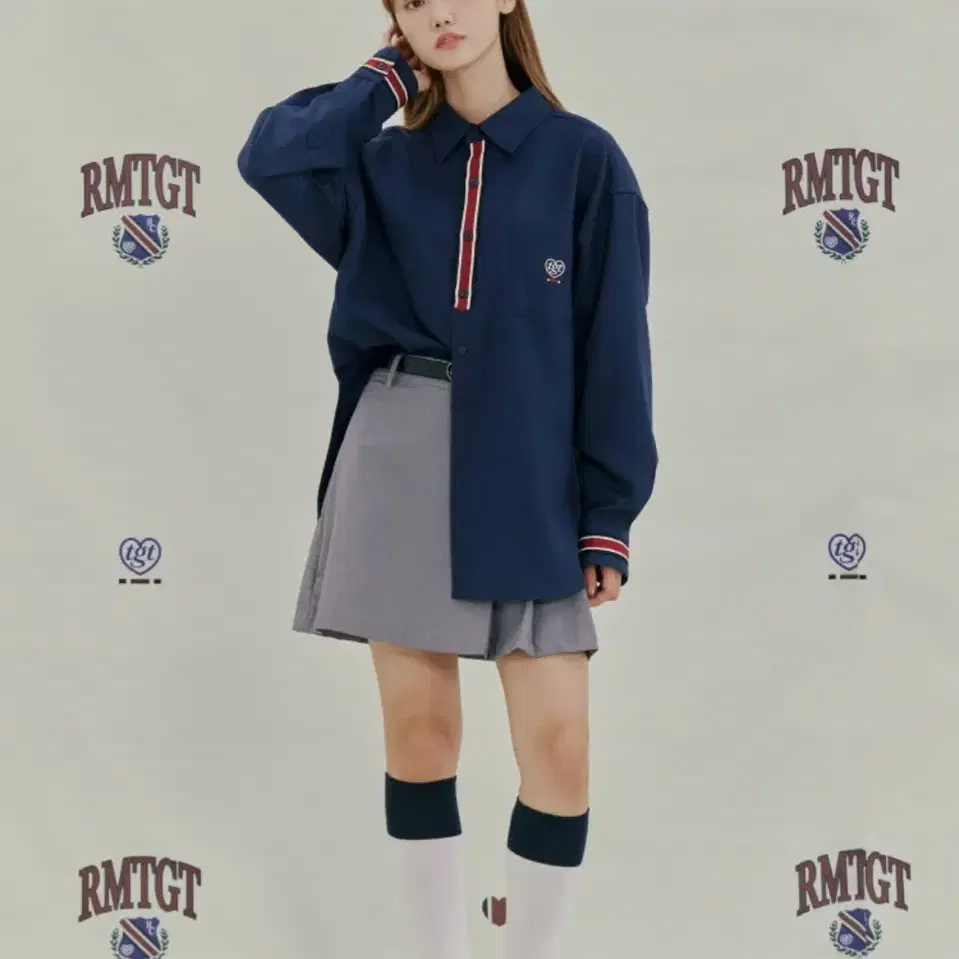 ★人気★【ROMANTIC CROWN】★RECENT LOGO OXFORD SHIR.T★ ROMANTIC CROWN（ロマンティッククラウン）の「【ROMANTIC CROWN