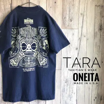 TARA 헨리넥 티셔츠 ONEITA 빈티지 타히티 오네타