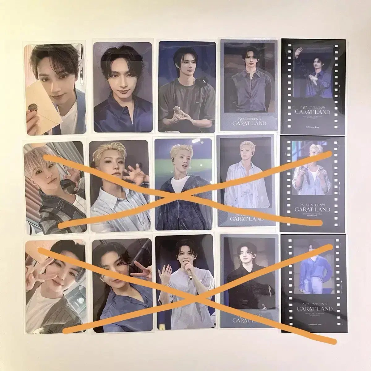 세븐틴 2024 캐럿랜드 메모리북 준호시우지 포카 특전 일괄 양도