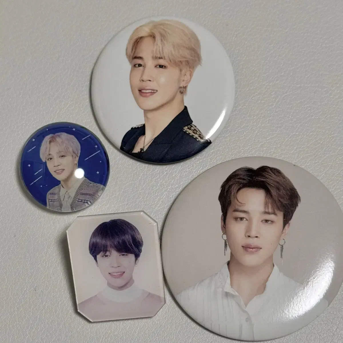 방탄 지민 럭키드로우 아크릴 뱃지 일괄 / 머스터 럽셀콘 스픽콘 일본