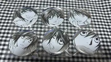 DEATH NOTE 최애 캐릭터 배지 컬렉션 L 데스노트 전 6종 세트