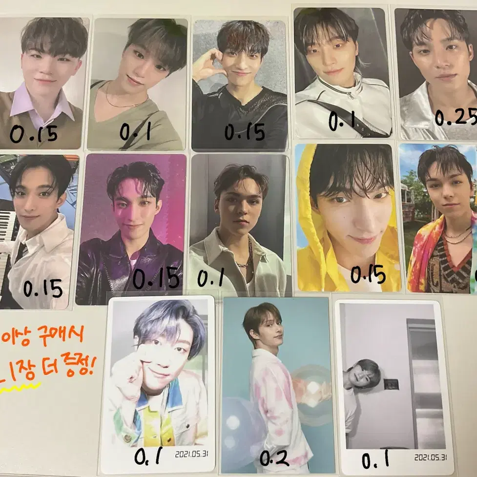 세븐틴 앨범포카 포카 포토카드 앨포 김민규 앨범