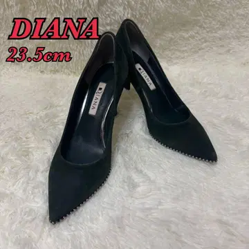 DIANA 다이애나 그린 스웨이드 스터드 펌프스 23.5cm