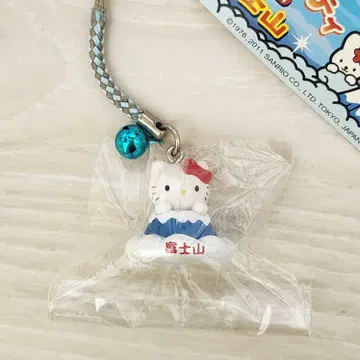 헬로키티 스트랩 지역 특산품 키티 후지산 버전