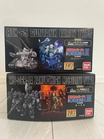 HG 1/144 RTX-65 건탱크 & MS-06R-1A 자쿠