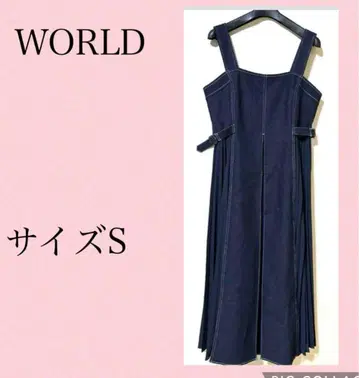 새상품 택 포함 WORLD 데님 원피스 사이즈 S