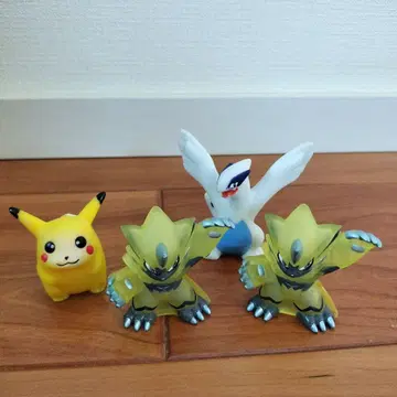 소프트 비닐 손가락 인형 피규어 제라오라 클리어 버전 피카츄 루기아