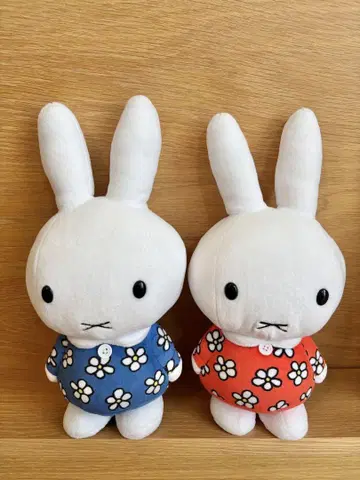 미피 봉제 인형 꽃무늬 세트