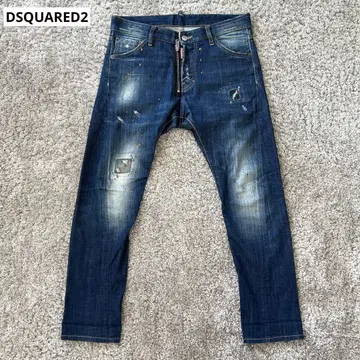 DSQUARED2 프론트 지퍼 스키니 데님 라이더 진 46