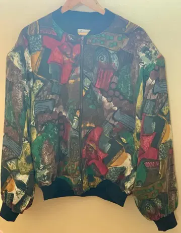 90s ~ GOOUCH Art Silk Blouson 구치 아트